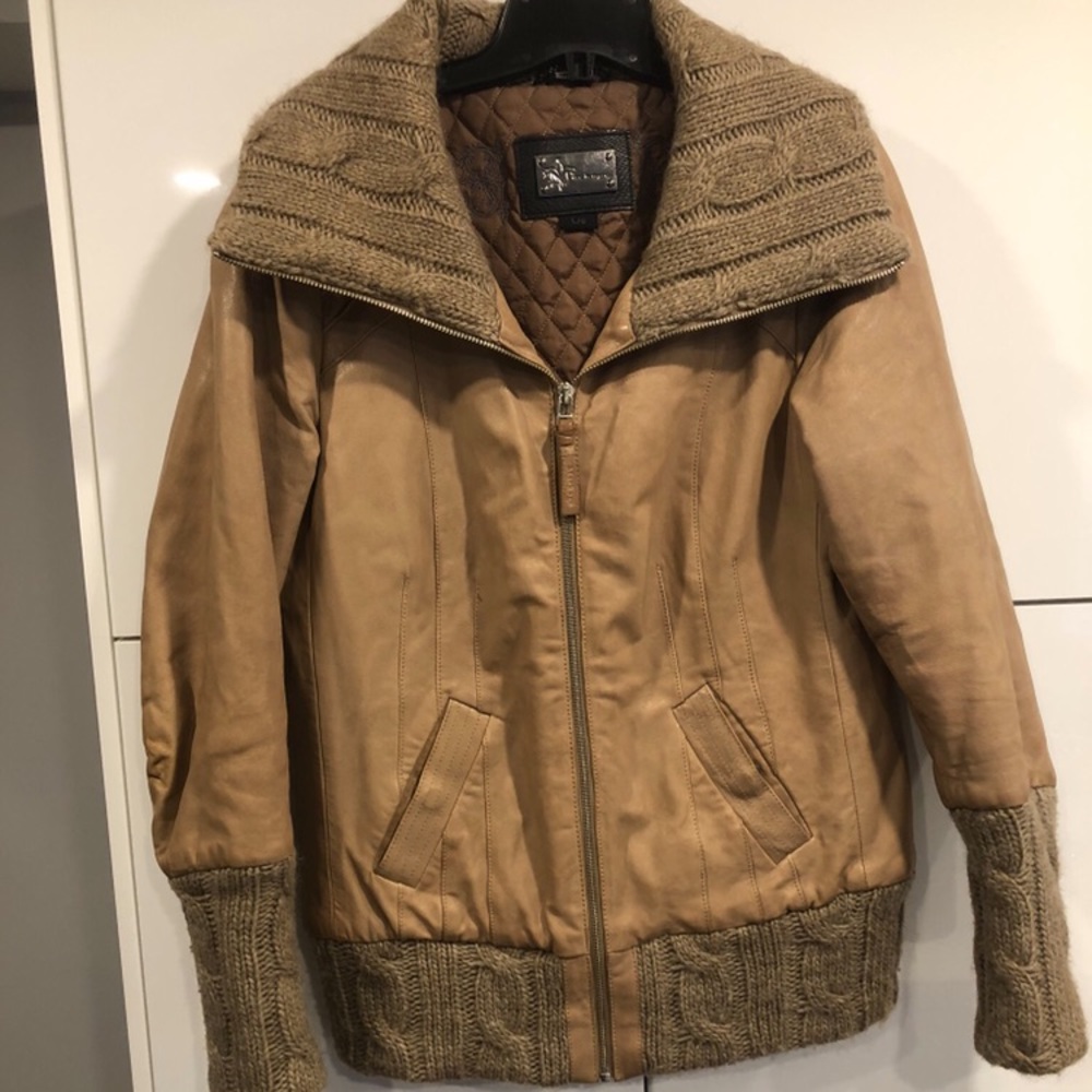 Mackage leather jacket genuine leather.